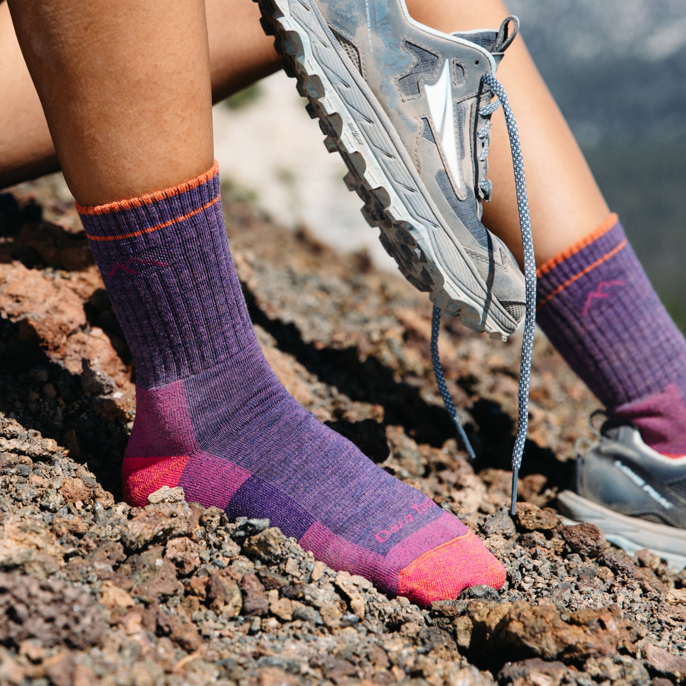 Women's Hiker Micro Crew Midweight Hiking Socks - Image 13