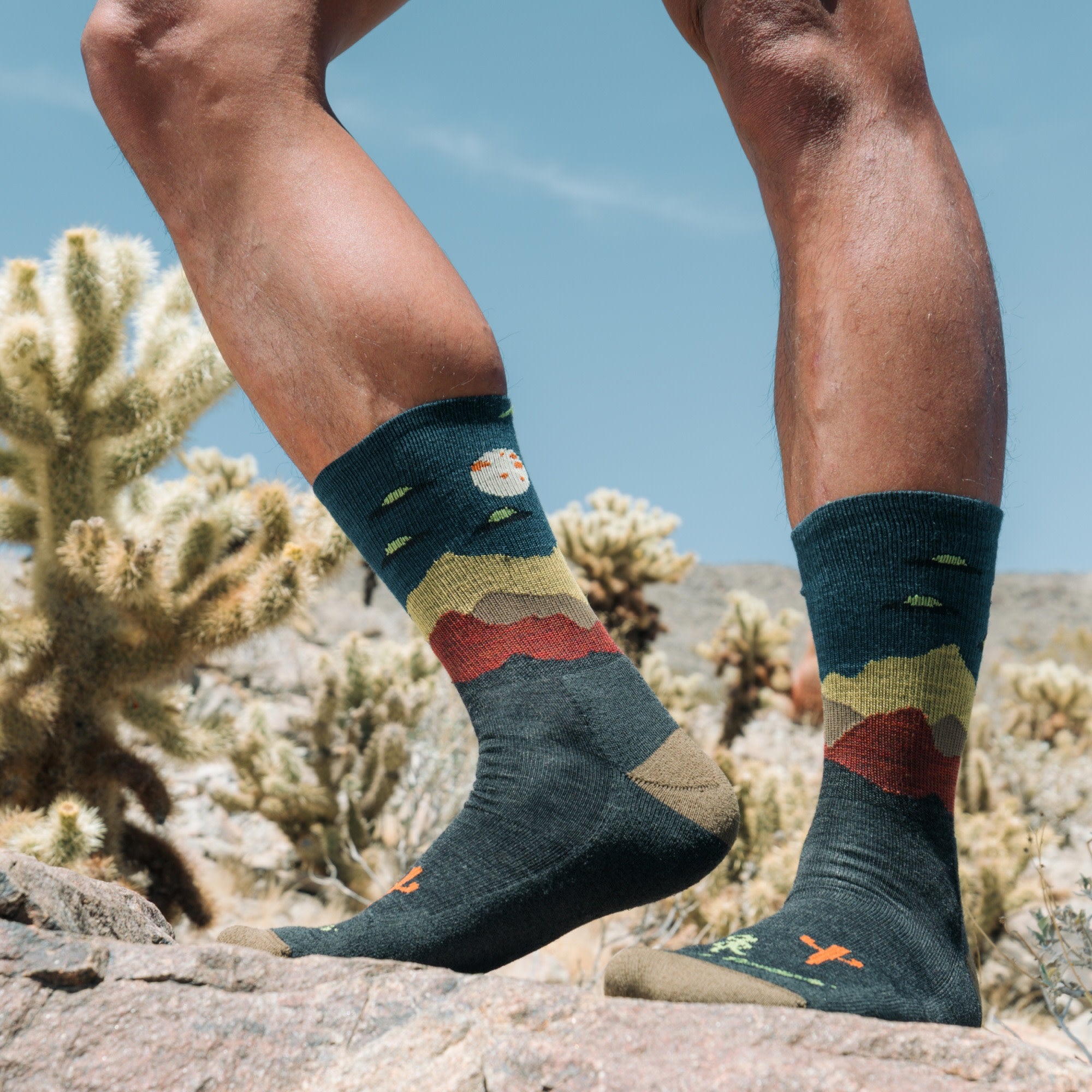 Men's Spaced Out Micro Crew Lightweight Hiking Socks - Image 9