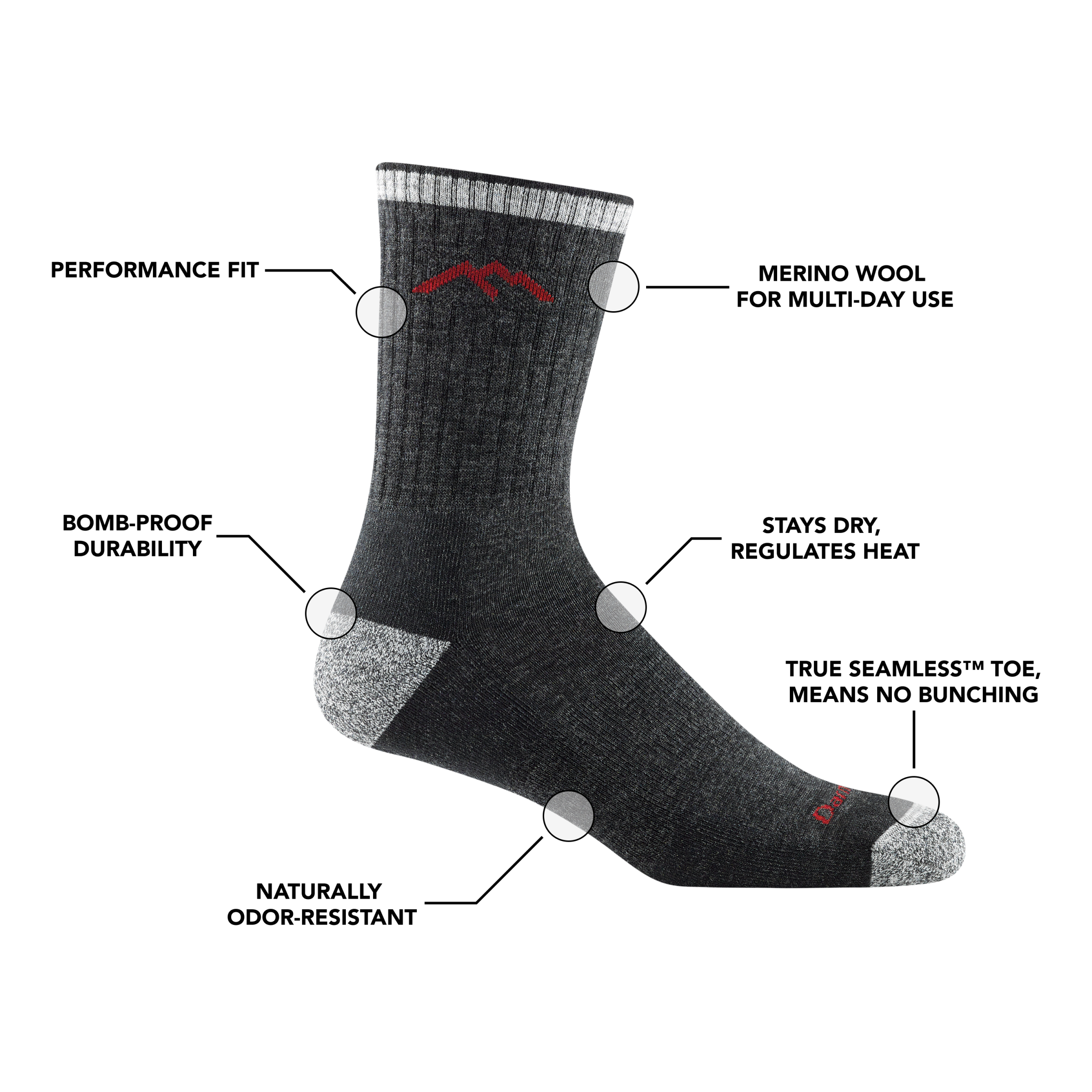 Men's Micro Crew Hiker 2-Pack - Image 12