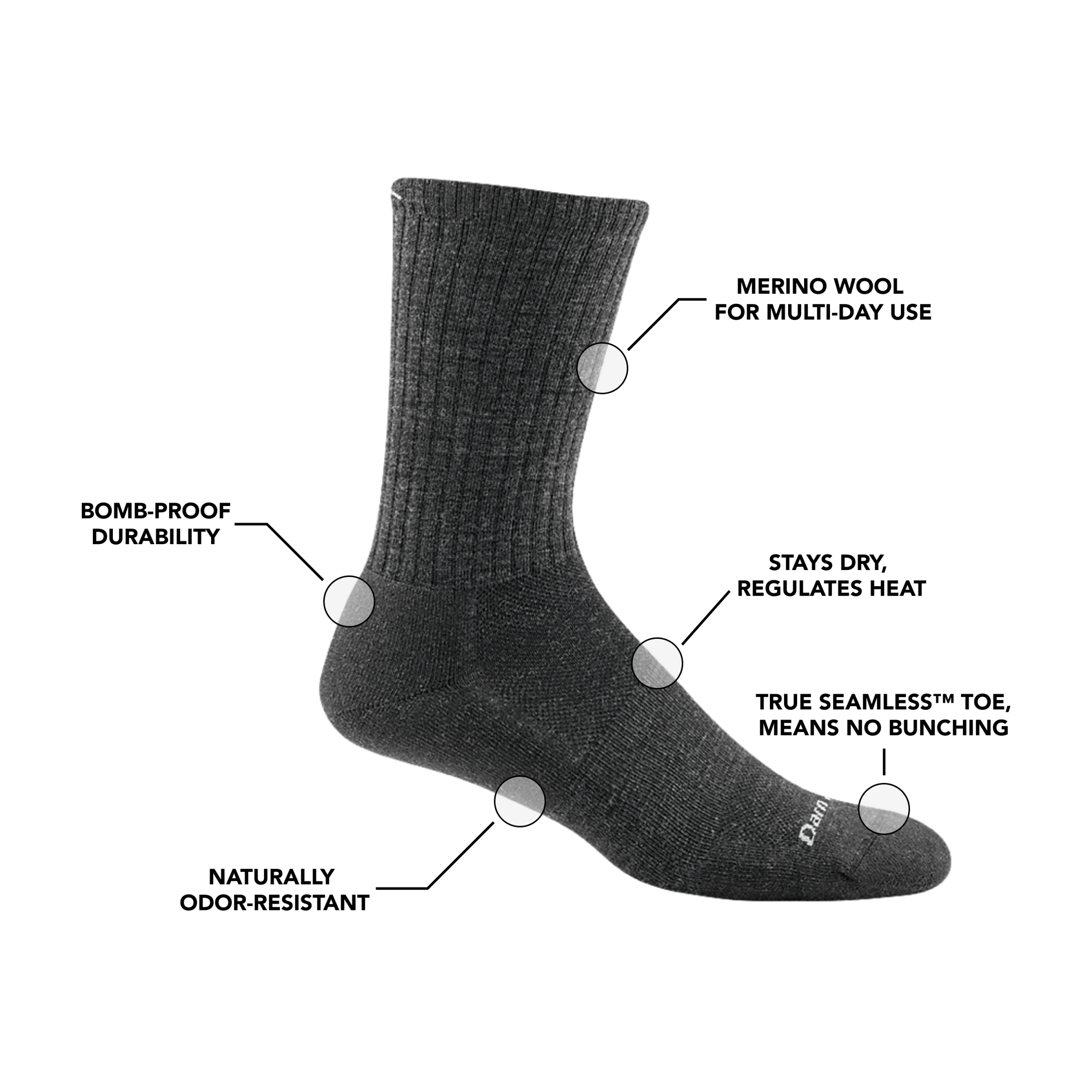 Men's The Standard Crew Lightweight Lifestyle Socks - Image 5