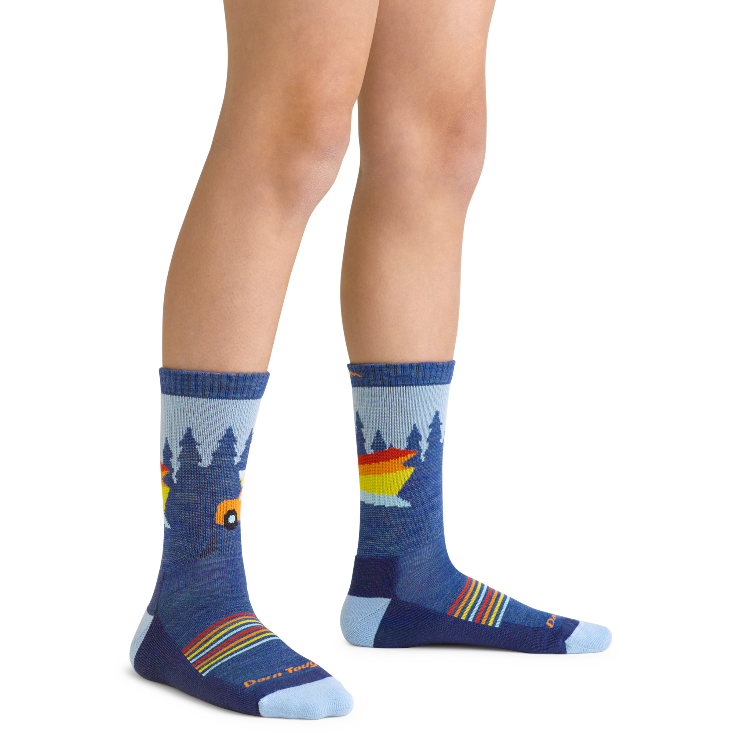 Kids Van Wild Micro Crew Lightweight Hiking Socks - Image 2