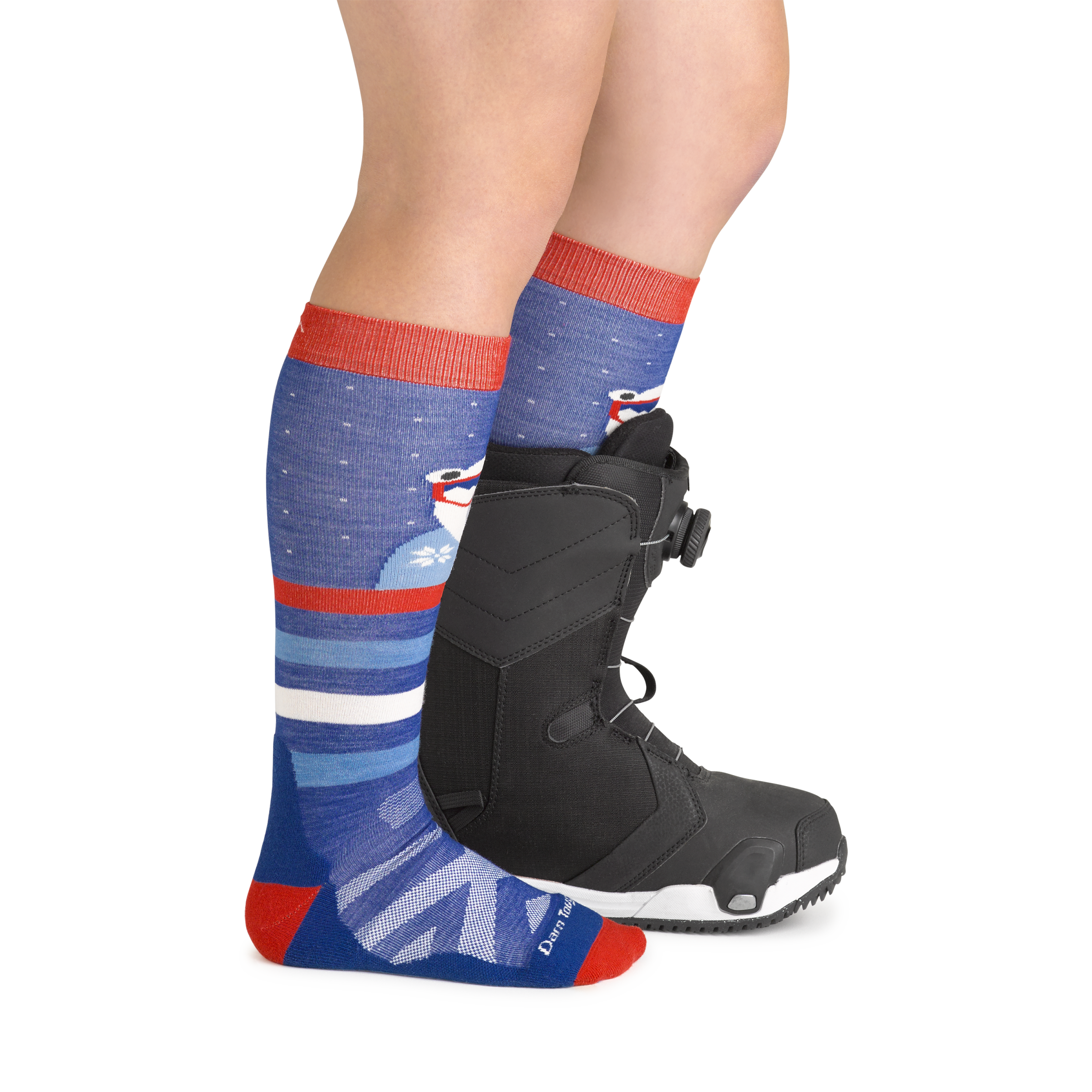 Kids Polar Patroller Over-The-Calf Midweight Ski & Snowboard Sock-Last Chance - Image 2