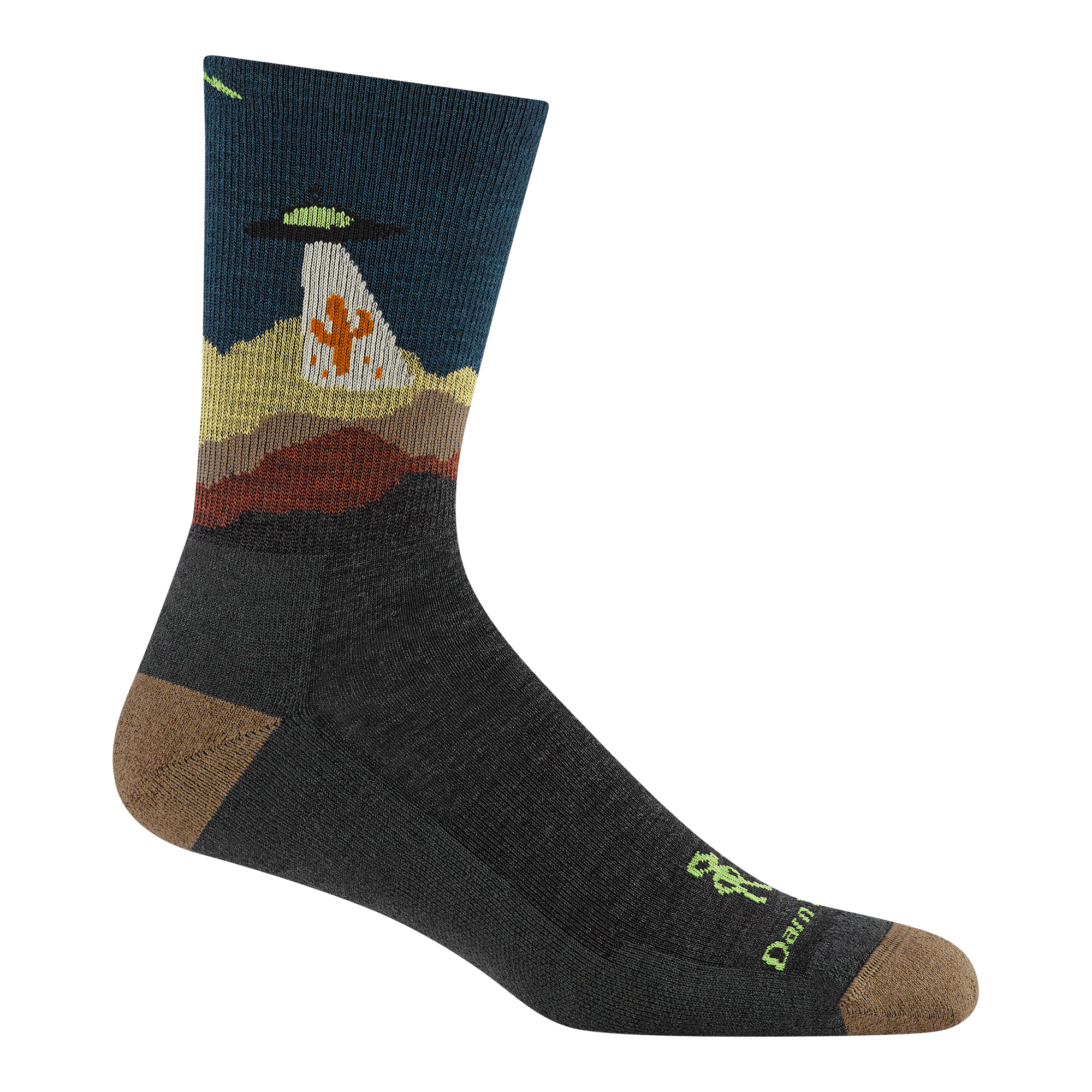 Men's Spaced Out Micro Crew Lightweight Hiking Socks - Image 2