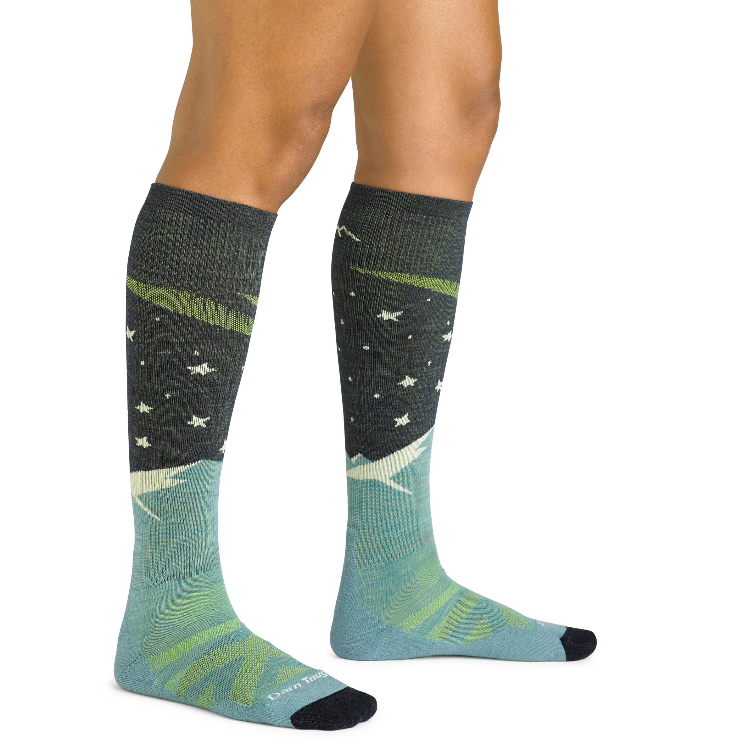Women's Aurora Over-the-Calf Lightweight Ski & Snowboard Socks - Image 2