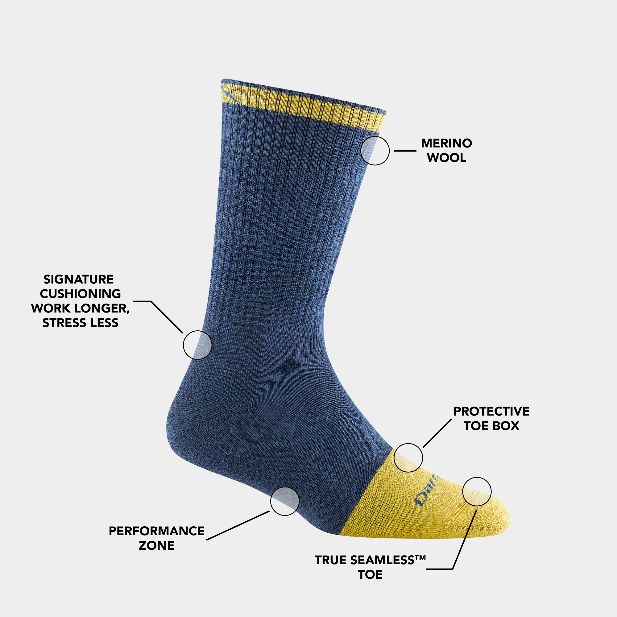 Women's Steely Boot Work Sock 3-Pack - Image 3